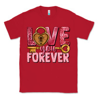 Red Love you forever Valentine's Day Classic Tee - HowdyJamesFarm