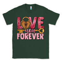 Sports Green Love you forever Valentine's Day Classic Tee - HowdyJamesFarm
