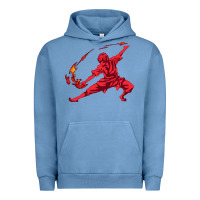 Pigment Pebble Blue zuko Urban Hoodie - DesigneFamous