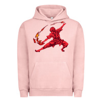 Pigment Salmon zuko Urban Hoodie - DesigneFamous