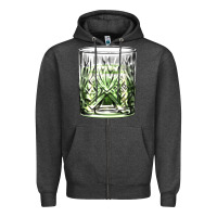 Charcoal Heather gin tonic Zipper Hoodie - AdoDesignShop