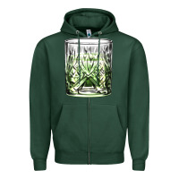 Sports Green gin tonic Zipper Hoodie - AdoDesignShop