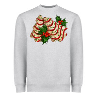 Heather Grey white christmas tree cake ado Heavyweight Sweatshirt - AdoDesignShop