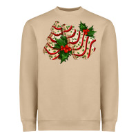 Mushroom white christmas tree cake ado Heavyweight Sweatshirt - AdoDesignShop