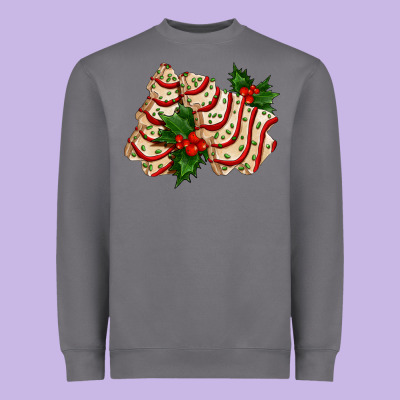 White Christmas Tree Cake Ado Heavyweight Sweatshirt Designed By Adodesignshop