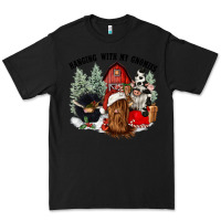 Black hanging with my gnomies Premium Tee - CowGirlArtShop