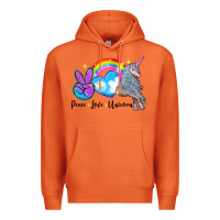 Carrot peace love unicorn Premium Hoodie - LillyAllenDesigns