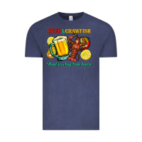 Vintage Denim Beer&crawfish that's why i'm here Vintage Tee - FaDigitalArtStudio