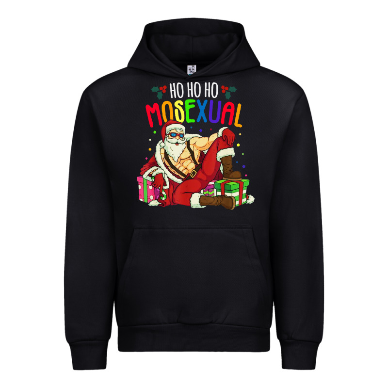 Mens Ho Ho Ho Mosexual Urban Hoodie by DesigneFamous | Teevron