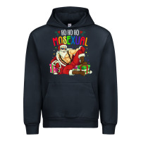 Navy mens ho ho ho mosexual Urban Hoodie - DesigneFamous