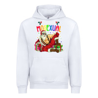 White mens ho ho ho mosexual Urban Hoodie - DesigneFamous