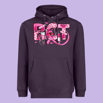 Breast Cancer Pct Patient Care Technician Heavyweight Hoodie Designed By Jahusdesignshop