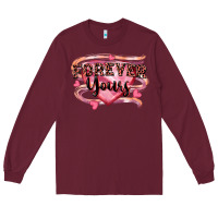 Burgundy forever yours Long Sleeve Tee - FaDigitalArtStudio