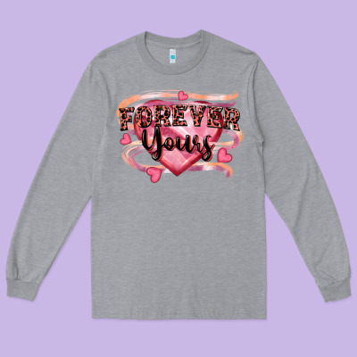 Forever Yours Long Sleeve Tee Designed By Fadigitalartstudio