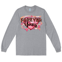 Heather Grey forever yours Long Sleeve Tee - FaDigitalArtStudio