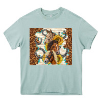 Arona horses with sunflowers Heavy Core Tee - TumblerDesignByShophia