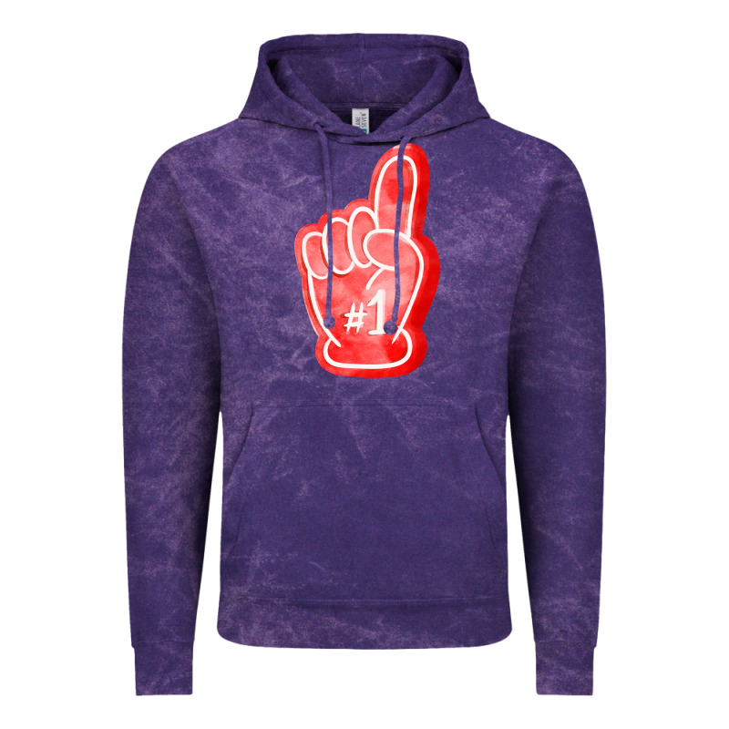 Number One Foam Finger Vintage Hoodie by FaDigitalArtStudio | Teevron