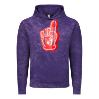 Cloud Purple number one foam finger Vintage Hoodie - FaDigitalArtStudio