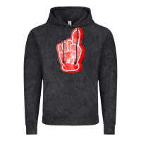Vintage Black number one foam finger Vintage Hoodie - FaDigitalArtStudio