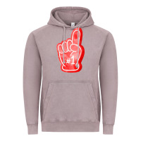 Vintage Zinc number one foam finger Vintage Hoodie - FaDigitalArtStudio