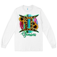 White Gemini Long Sleeve Tee - RanaPortraitStore