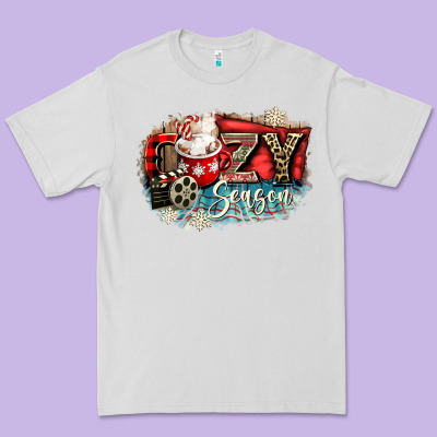 Cozy Season Premium Tee Designed By Cowgirlartshop