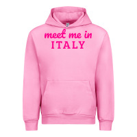 Fuchsia Pink meet me in italy Urban Hoodie - DesigneFamous