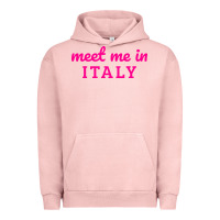 Pigment Salmon meet me in italy Urban Hoodie - DesigneFamous
