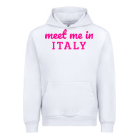 White meet me in italy Urban Hoodie - DesigneFamous