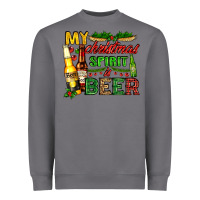 Storm my christmas spirit is beer with beer bottles Heavyweight Sweatshirt - AdoDesignShop
