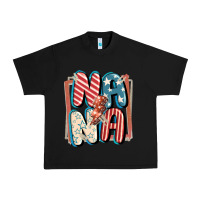 Black 4th of July nana with lightning bolt Urban Heavy Tee - FaDigitalArtStudio