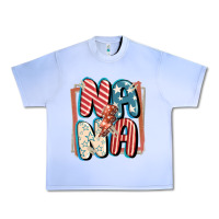 Grape Ice 4th of July nana with lightning bolt Urban Heavy Tee - FaDigitalArtStudio