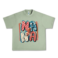 Oil Green 4th of July nana with lightning bolt Urban Heavy Tee - FaDigitalArtStudio
