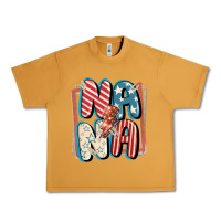 Peanut Butter 4th of July nana with lightning bolt Urban Heavy Tee - FaDigitalArtStudio