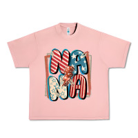 Salmon 4th of July nana with lightning bolt Urban Heavy Tee - FaDigitalArtStudio