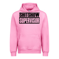 Fuchsia Pink shitshow supervisor Urban Hoodie - DesigneFamous