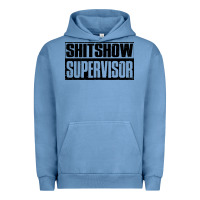Pigment Pebble Blue shitshow supervisor Urban Hoodie - DesigneFamous