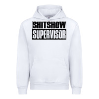 White shitshow supervisor Urban Hoodie - DesigneFamous