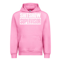 Fuchsia Pink shitshow supervisor Urban Hoodie - DesigneFamous