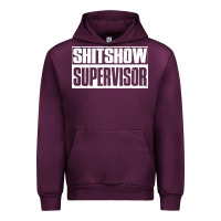 Mauve Wine shitshow supervisor Urban Hoodie - DesigneFamous