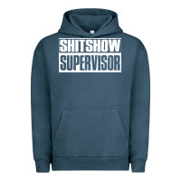 Pigment Midnight Navy shitshow supervisor Urban Hoodie - DesigneFamous