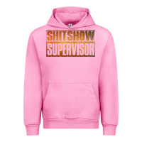 Fuchsia Pink shitshow supervisor Urban Hoodie - DesigneFamous
