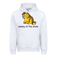 White comrade garf classic Urban Hoodie - DesigneFamous