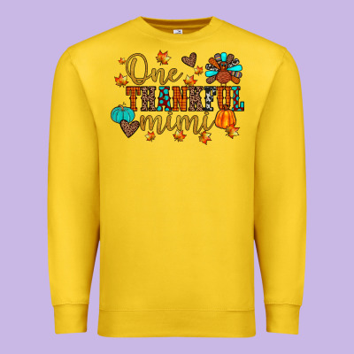 One Thankful Mimi Premium Sweatshirt Designed By Jahusdesignshop
