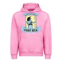 Fuchsia Pink fight milk classic Urban Hoodie - DesigneFamous