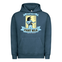 Pigment Midnight Navy fight milk classic Urban Hoodie - DesigneFamous