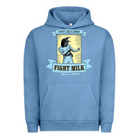 Pigment Pebble Blue fight milk classic Urban Hoodie - DesigneFamous