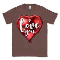 Chestnut I love you heart balloon Valentine's Day Classic Tee - HowdyJamesFarm