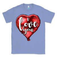 Colony Blue I love you heart balloon Valentine's Day Classic Tee - HowdyJamesFarm