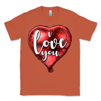 Copper I love you heart balloon Valentine's Day Classic Tee - HowdyJamesFarm
